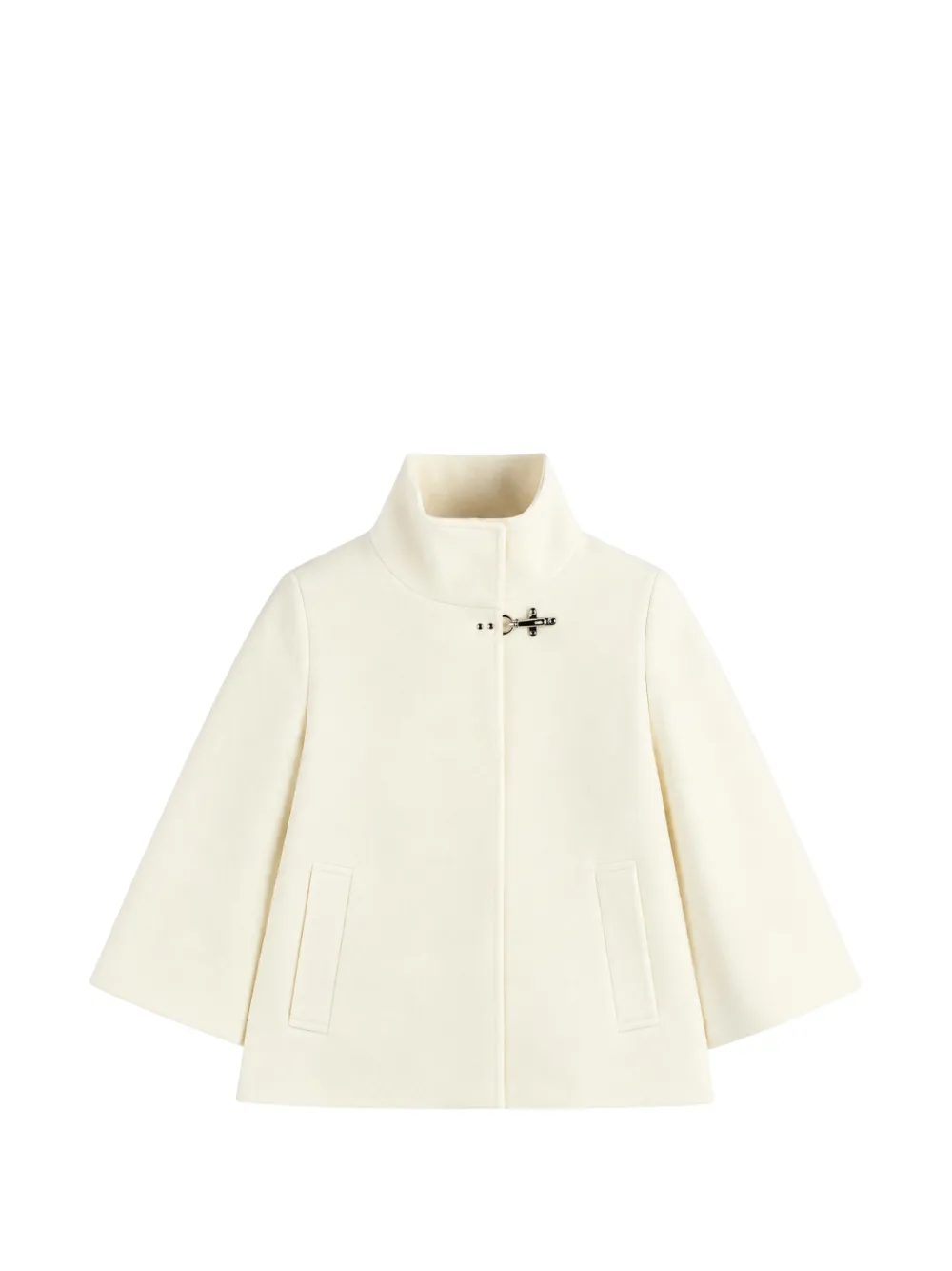 Fay lobster-claw fastening funnel-neck jacket