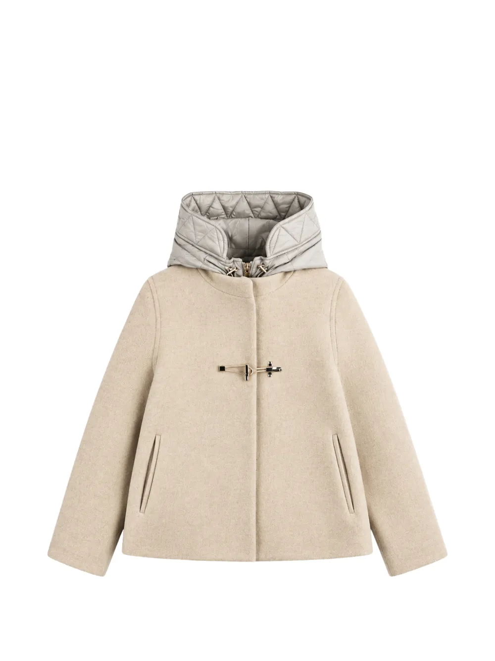 Fay toggle-fastening hooded cape