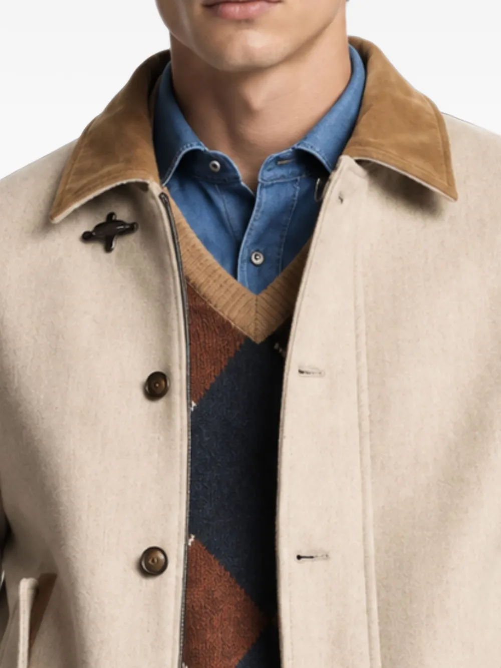 Fay Driving bomberjack Beige
