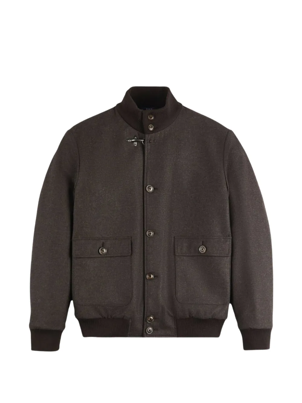 Fay hook-fastening bomber jacket