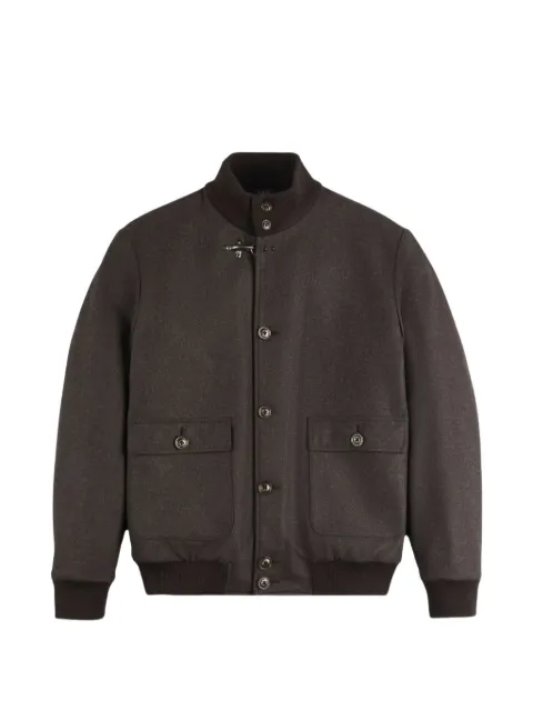 Fay hook-fastening bomber jacket