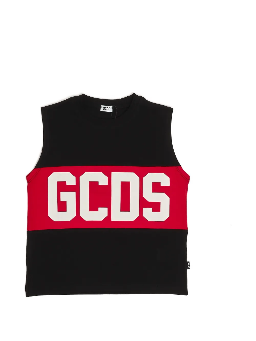 Gcds Kids logo-print tank top - Noir