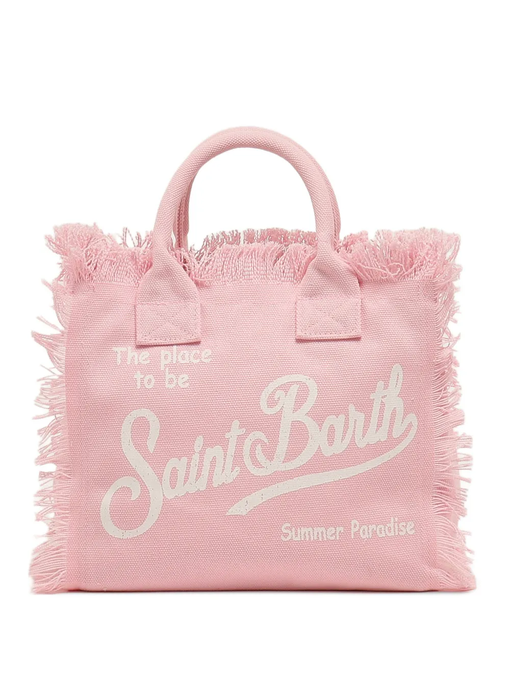 MC2 Saint Barth Colette fringed canvas tote bag