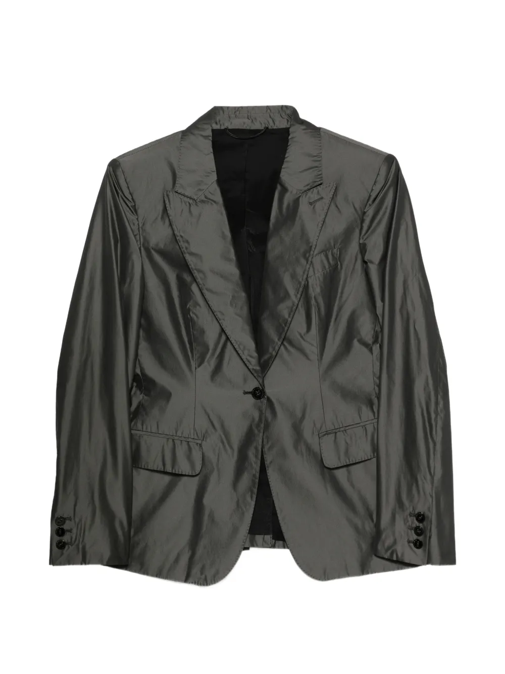 Burberry Pre-Owned veste boutonnée à revers crantés (années 2010) - Gris Burberry Pre-Owned veste boutonnée à revers crantés (années 2010) - Gris