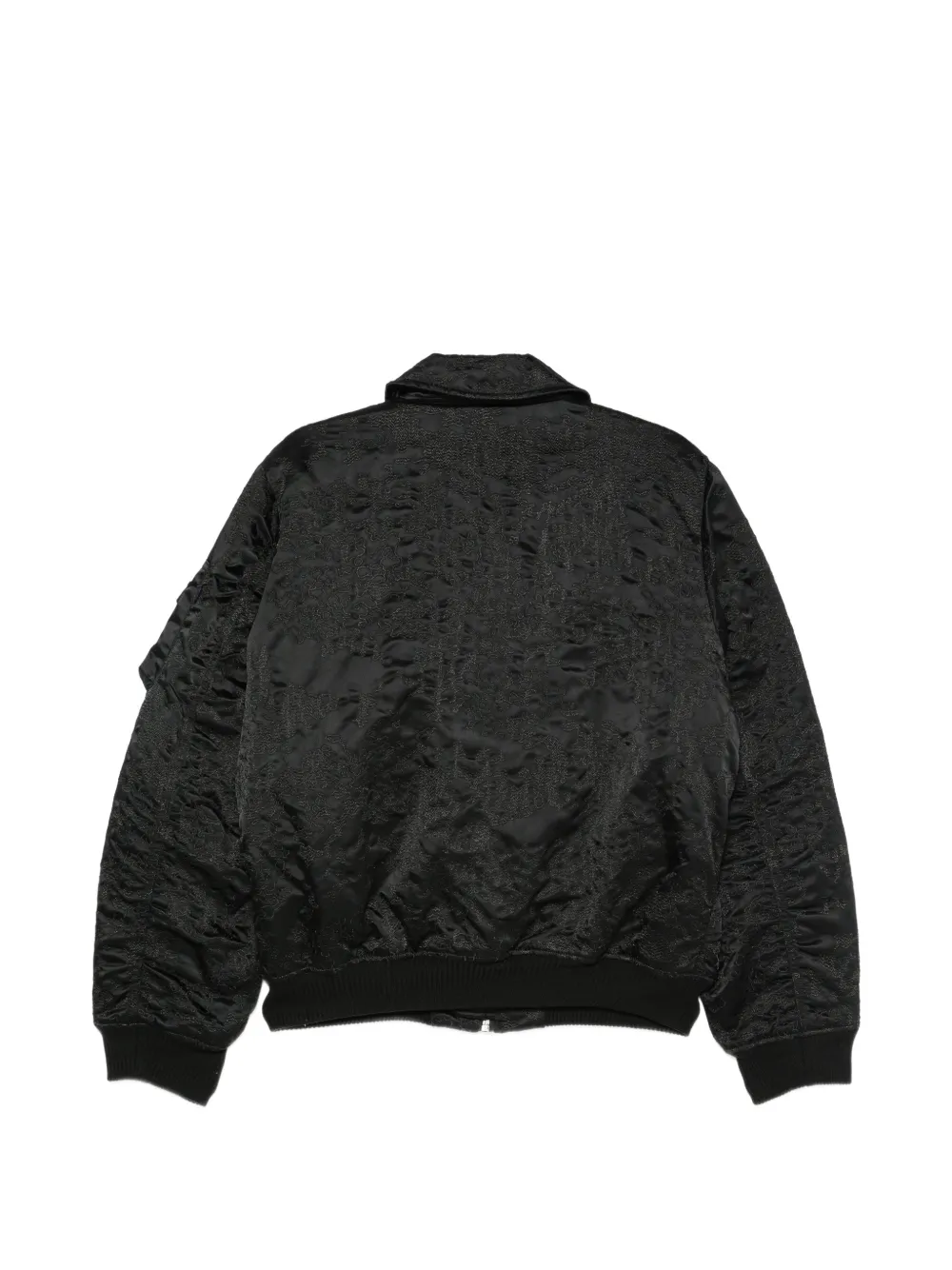 Alpha Industries CWU-45 P camo-embroidered UV bomber jacket Zwart