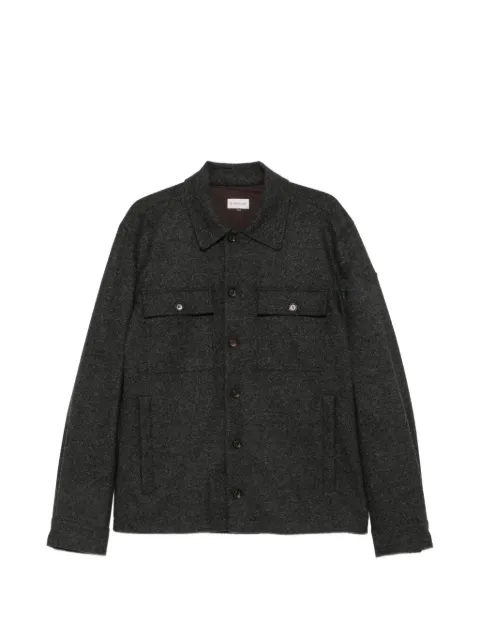 Moncler logo-patch overshirt jacket