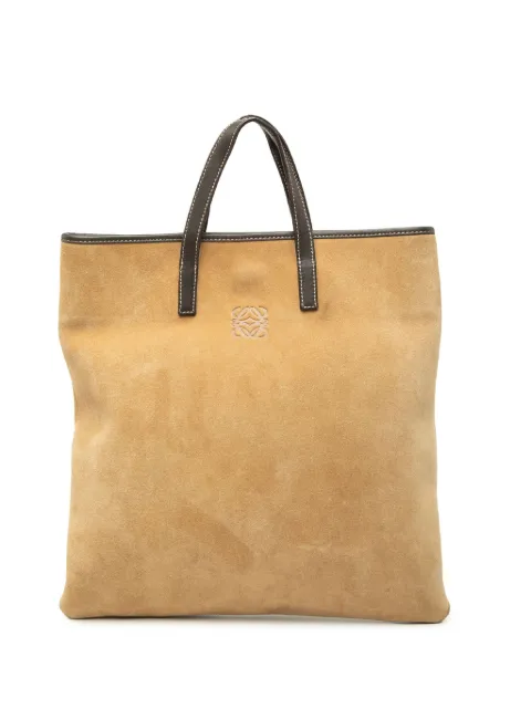 Loewe Pre-Owned 2010-2026 Suede Anagram tote bag