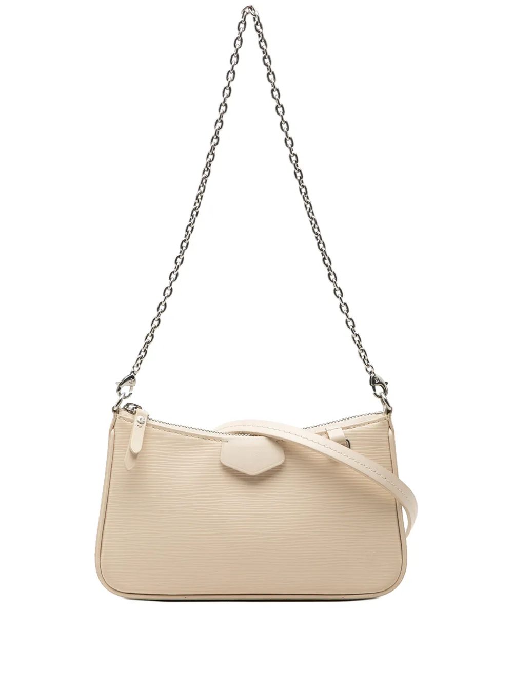 Louis Vuitton Pre-Owned 2021 Epi Easy Pouch On Strap Satchel-Tasche - Weiß