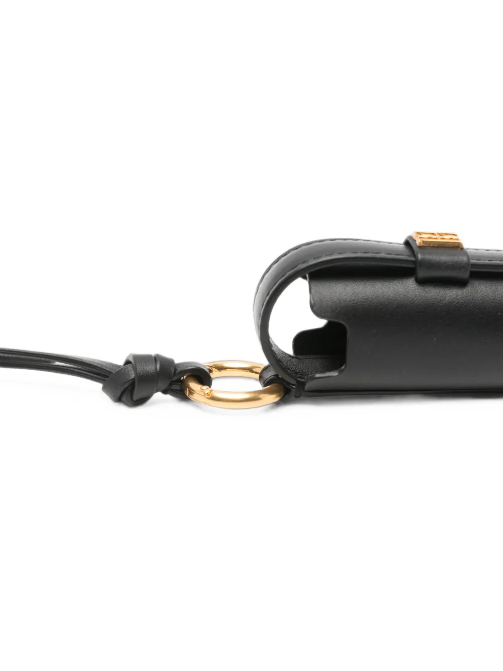 By Malene Birger Vera leren lippenstiftkast met logoplakkaat Zwart