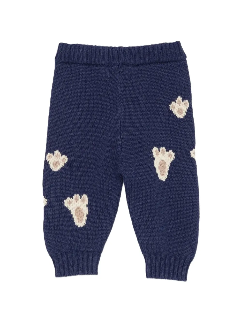 Molo Sol gebreide broek met poot-print Blauw