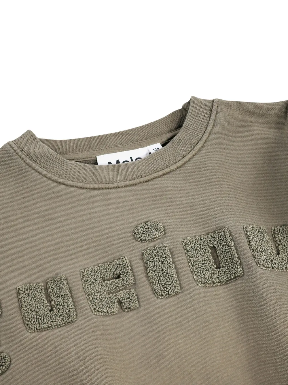 Molo Martiano sweater met ronde hals en borduurwerk Grijs