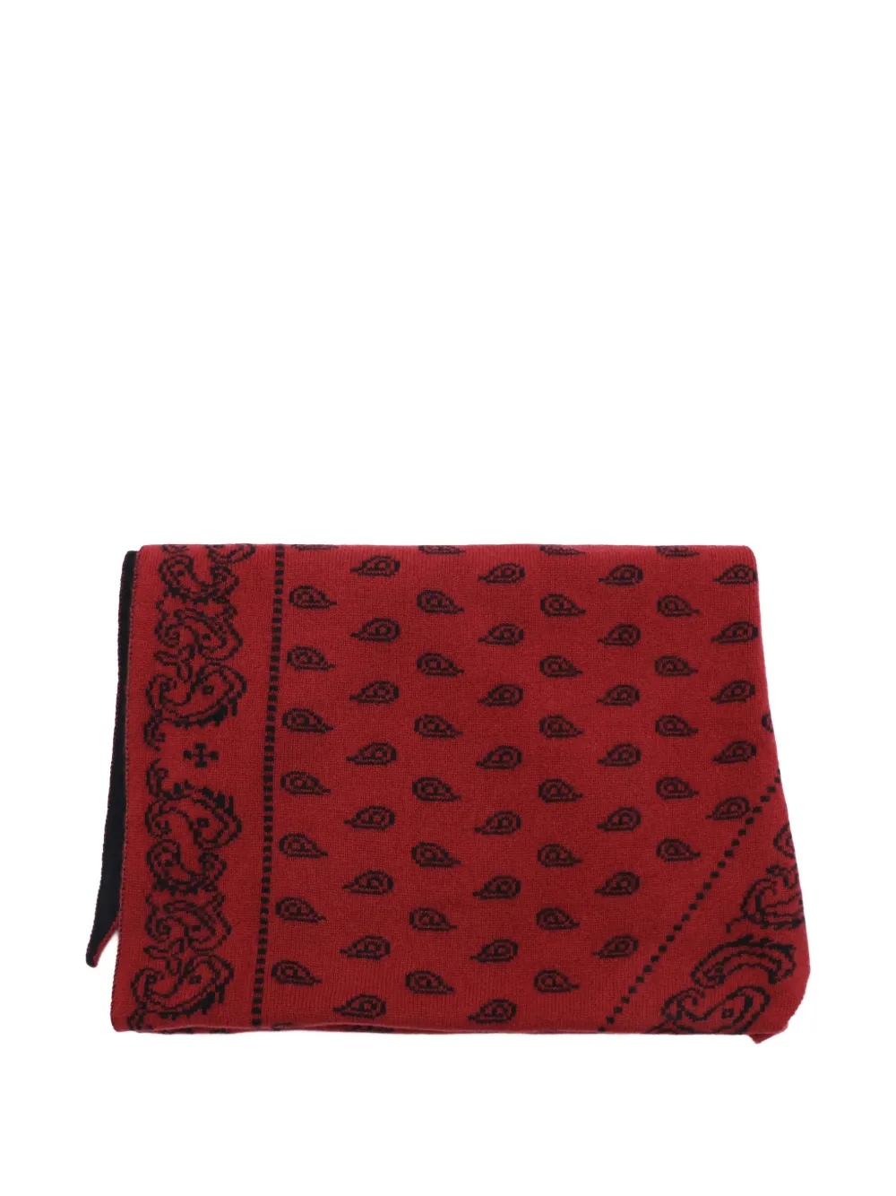 Guest In Residence The Wild Rag paisley-print cashmere scarf - Rosso