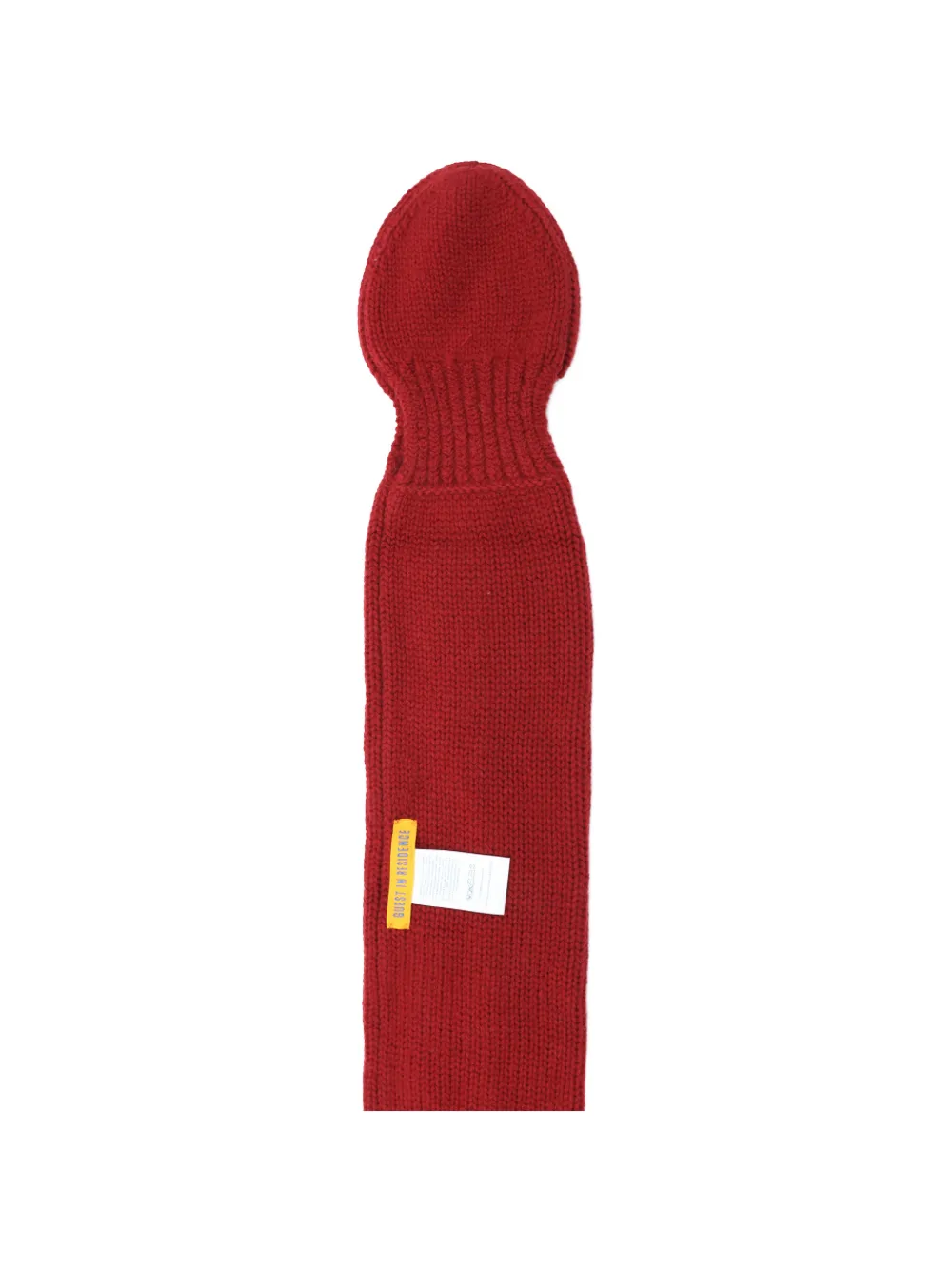 Guest In Residence Argyle Bowtie Knit Scarf in Red, view 2