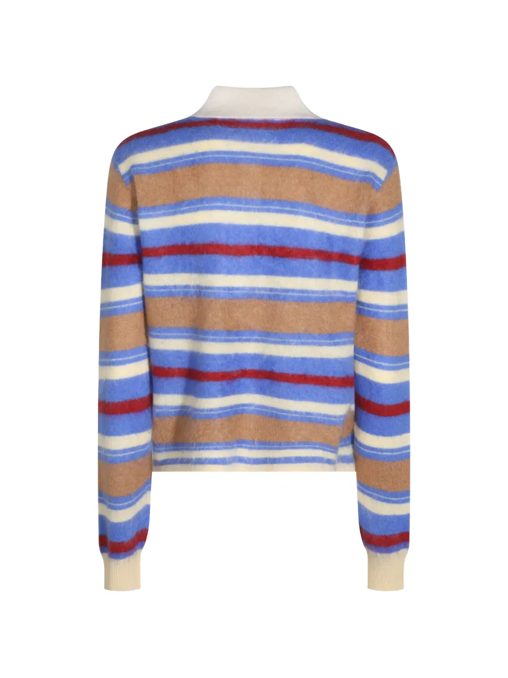 Guest In Residence striped cashmere polo sweater Blauw