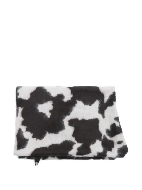 Guest In Residence Grizzly Cowhide Wild Rag cow-print cashmere scarf