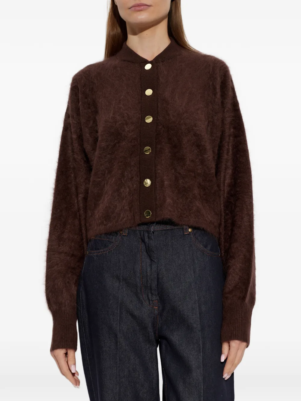 Sportmax Galli kasjmier vest Bruin