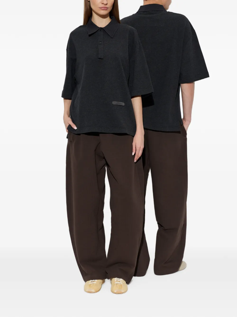 Jacquemus Ruban poloshirt Grijs