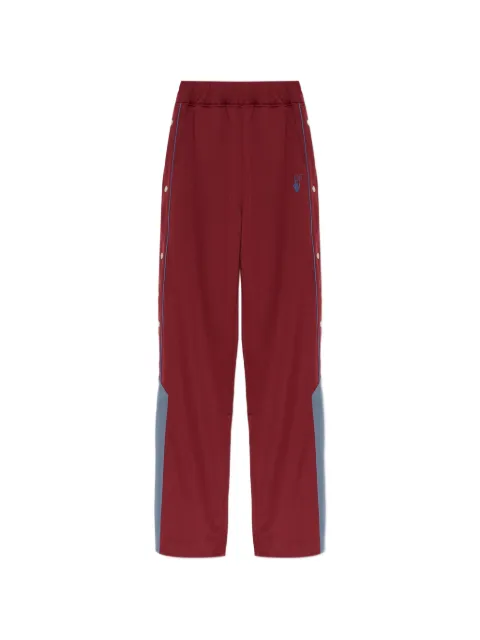 Off-White logo-embroidered press-stud track pants