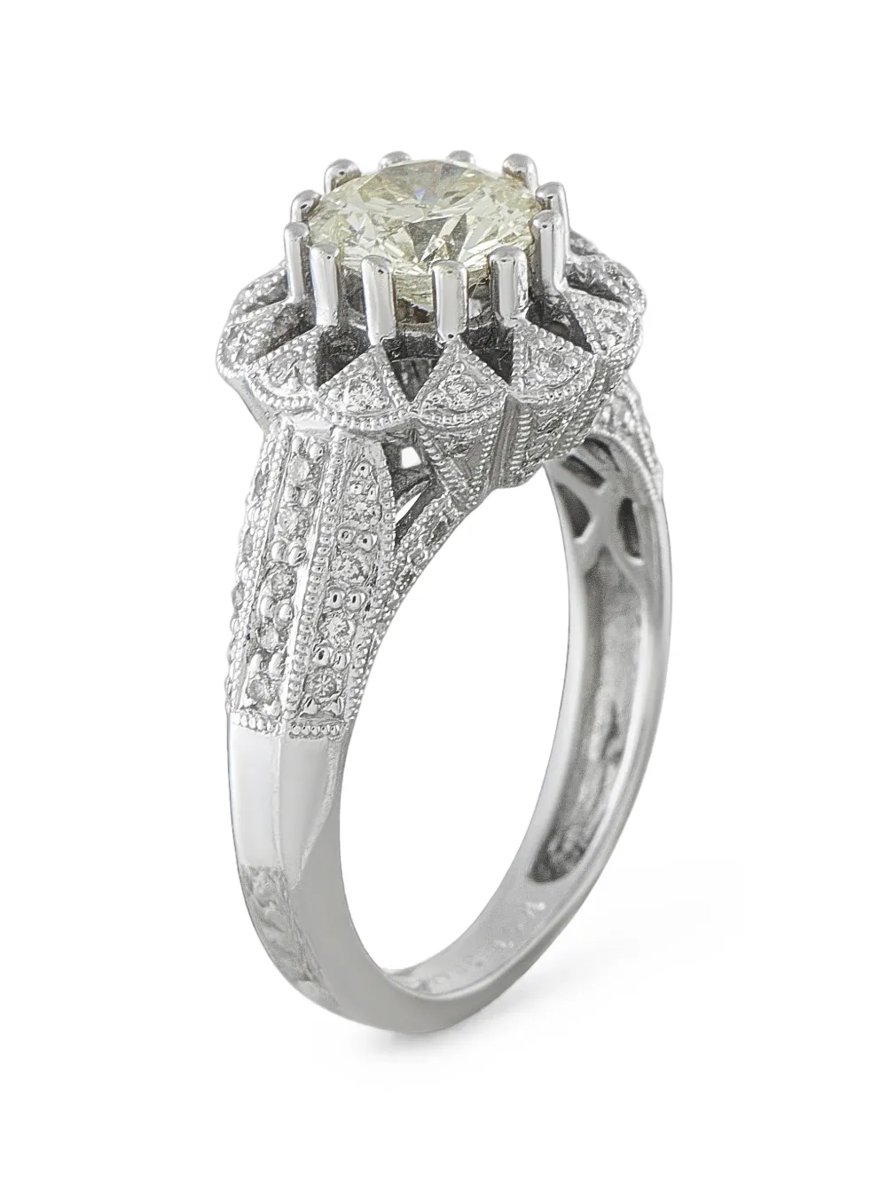 LB Exclusive diamond halo ring - Argento