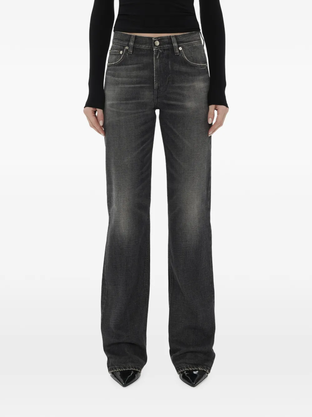 Haikure faded-effect straight-leg jeans