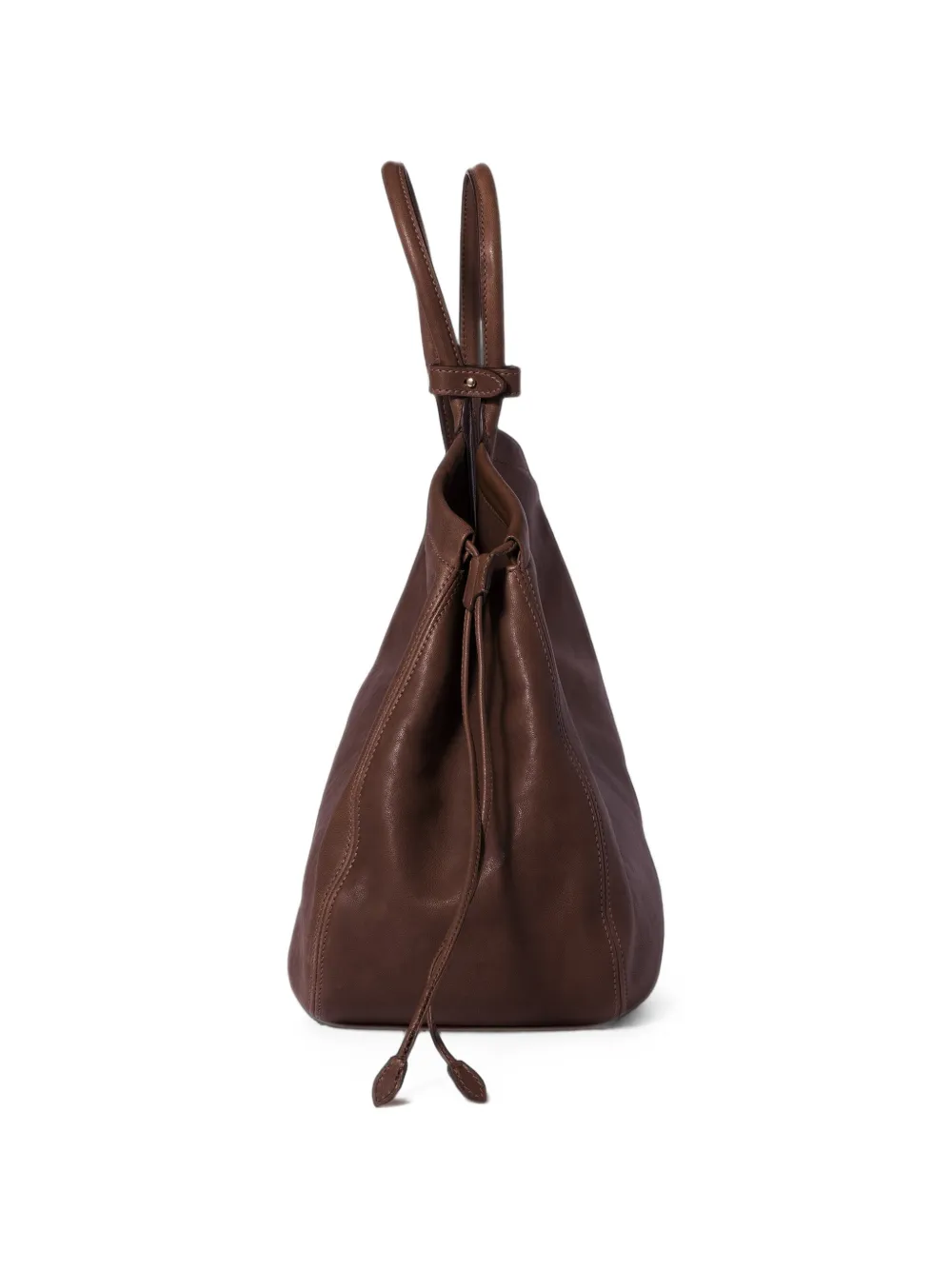 Miu Nappa piloten shopper met logo-reliëf Bruin
