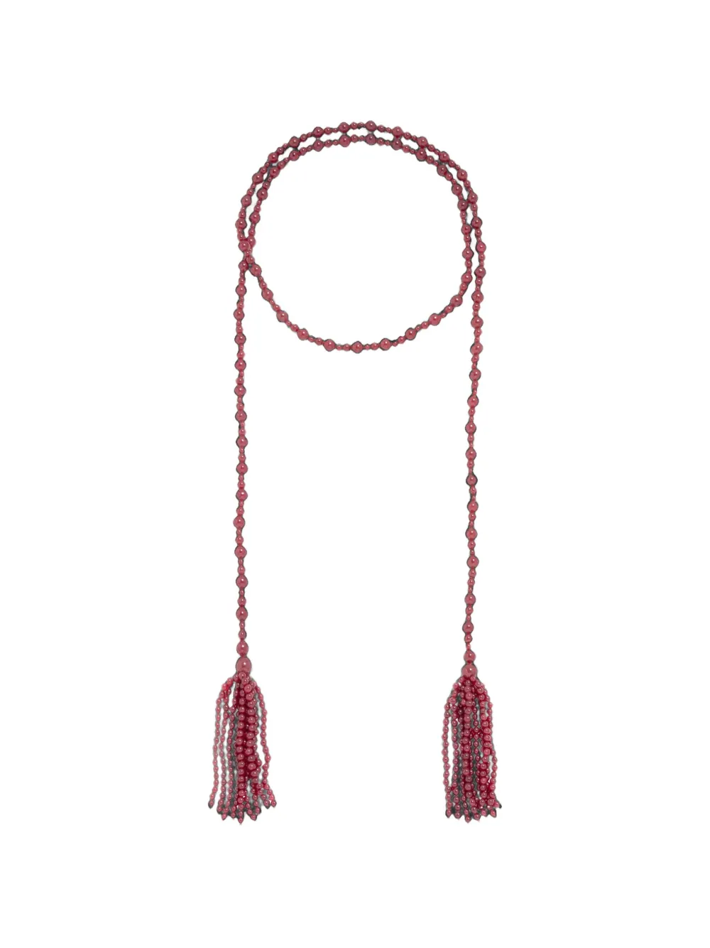 Jennifer Behr Ellie beaded tassel necklace