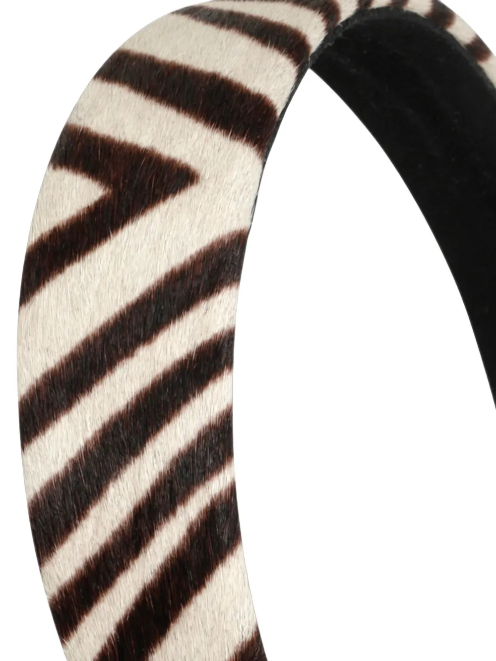Jennifer Behr Cruz haarband met zebraprint Beige
