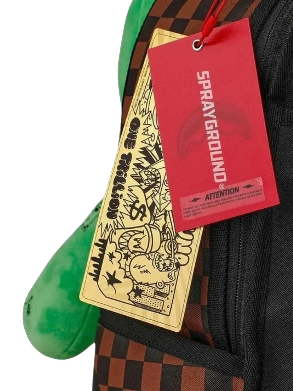 Sprayground Young Money Sharks In Paris rugzak met ritssluiting Bruin