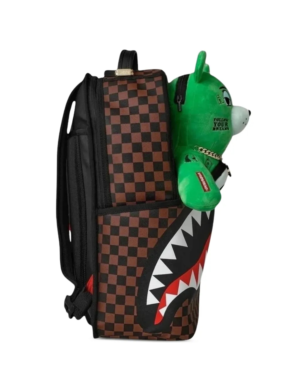 Sprayground Young Money Sharks In Paris rugzak met ritssluiting Bruin