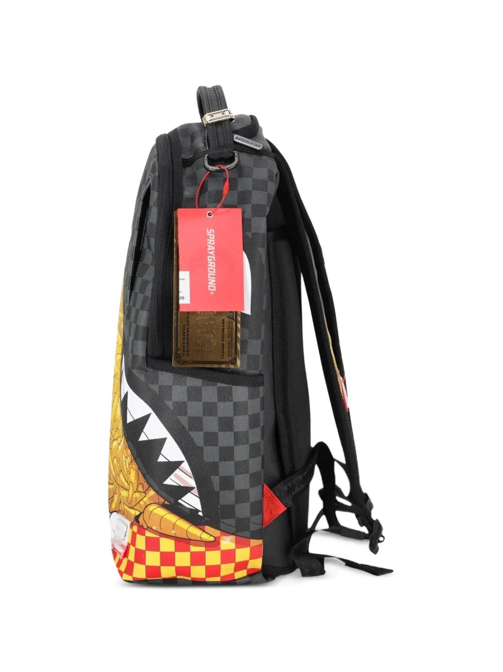 Sprayground x Looney Tunes rugzak met logo-patch en wortelstash Grijs