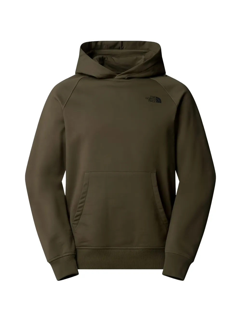 The North Face long-sleeve graphic-print hoodie - Verde