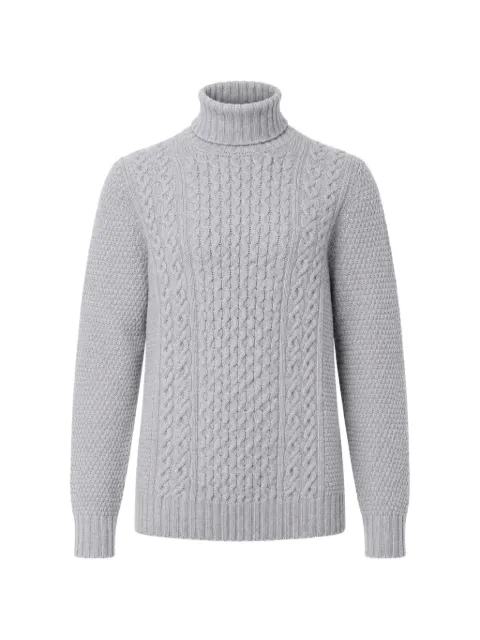 Drumohr cable-knit roll-neck sweater