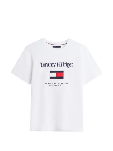 Tommy Hilfiger logo-embroidered short-sleeve T-shirt
