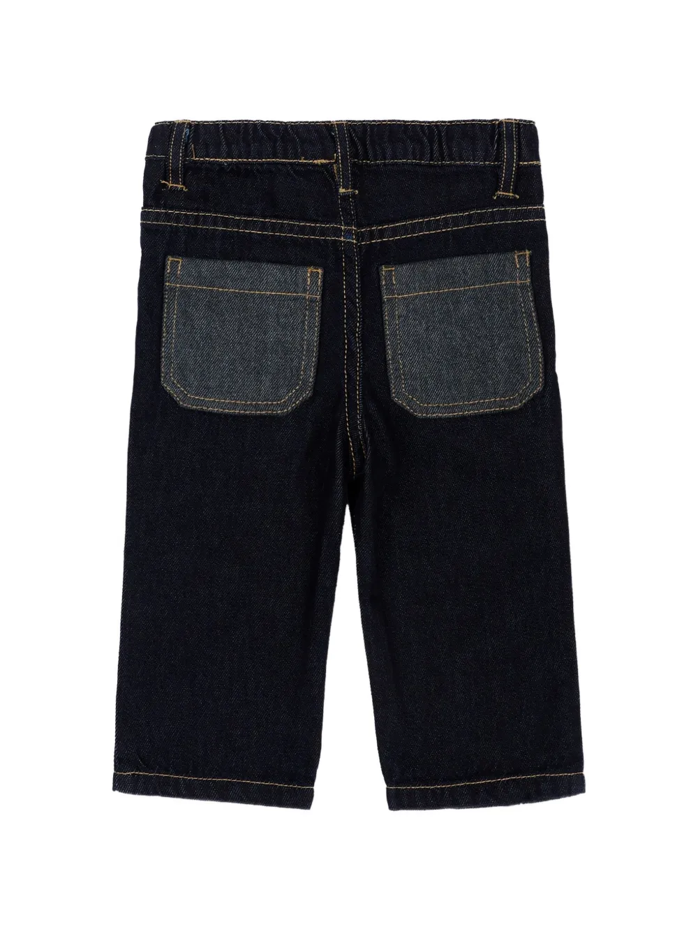 Kenzo Kids Jeans met contrasterende stiksels Blauw