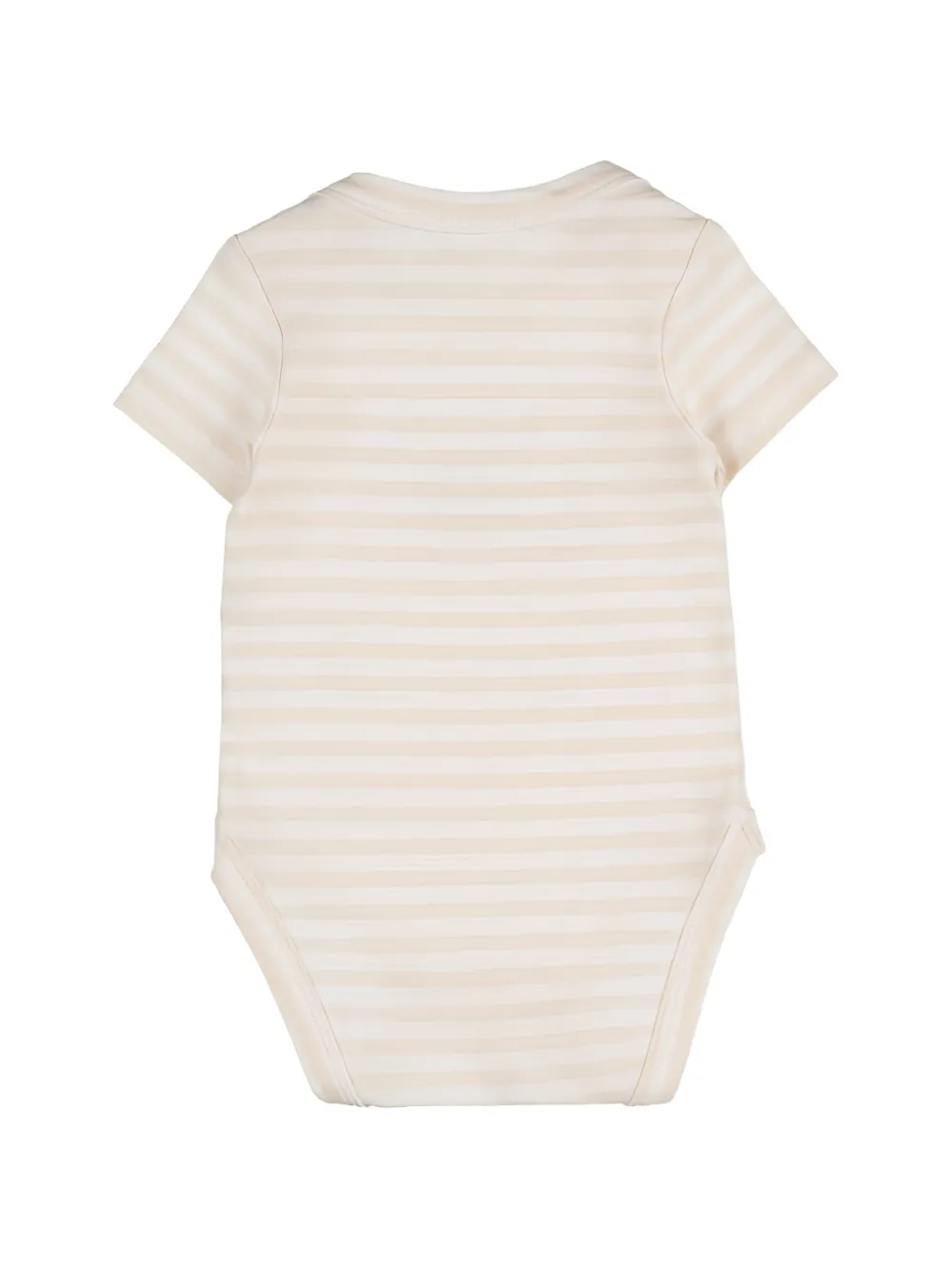 NANAN Gestreepte body met strikdetail Beige