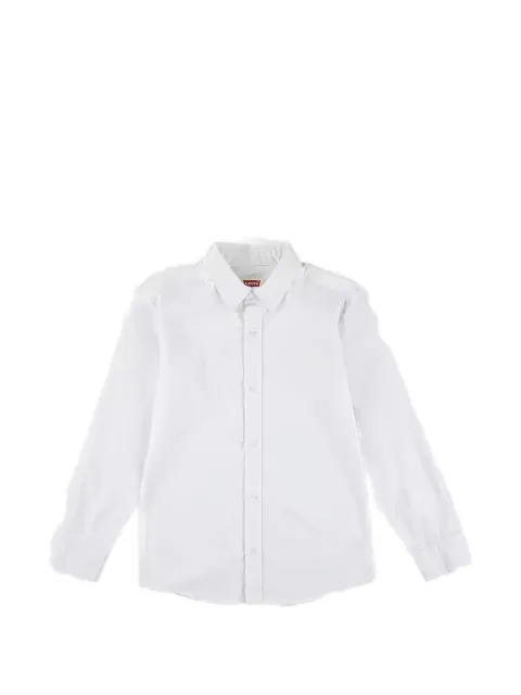Levi's Kids Battery Housemark logo-embroidered shirt