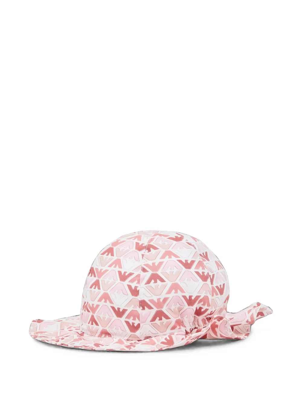 Emporio Armani Kids Zonnehoed met logoprint Wit