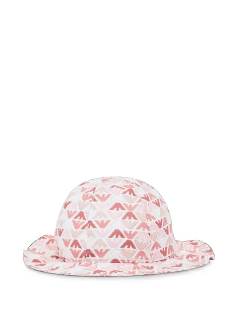 Emporio Armani Kids Sonnenhut mit Logo-Print