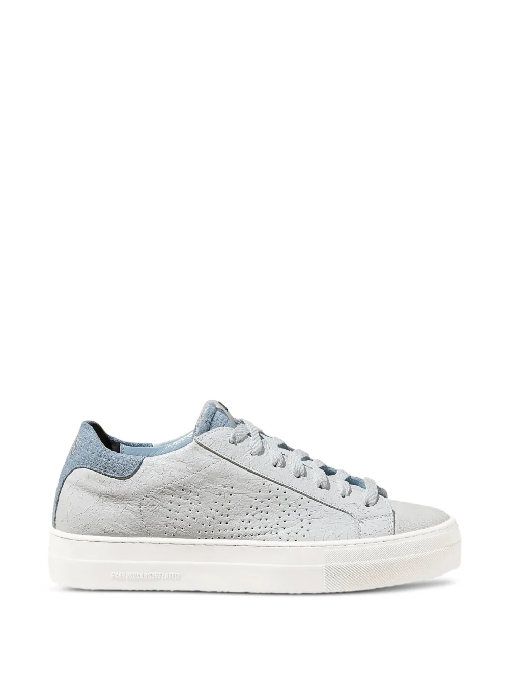 P448 Thea crackled-leather sneakers