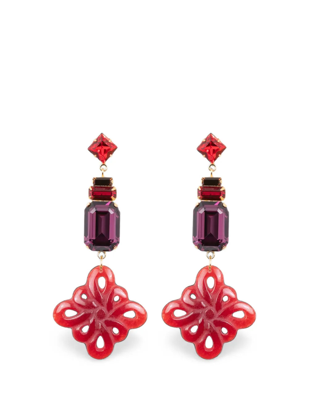 Jennifer Behr Katherina crystal-embellished earrings