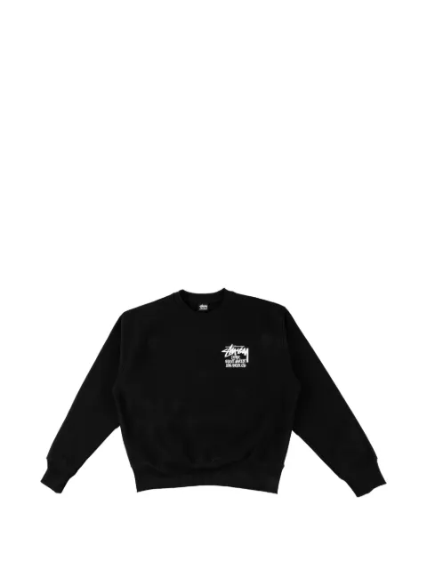 Stüssy x Dover Street Market logo-print crew-neck sweater