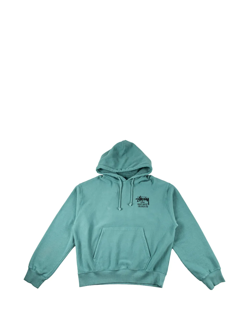 Stüssy Dover Street Market logo-print hoodie - Green