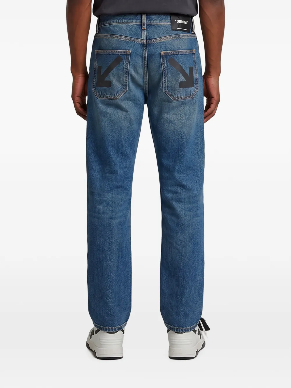 Off-White half Arrow slim-fit jeans Blauw