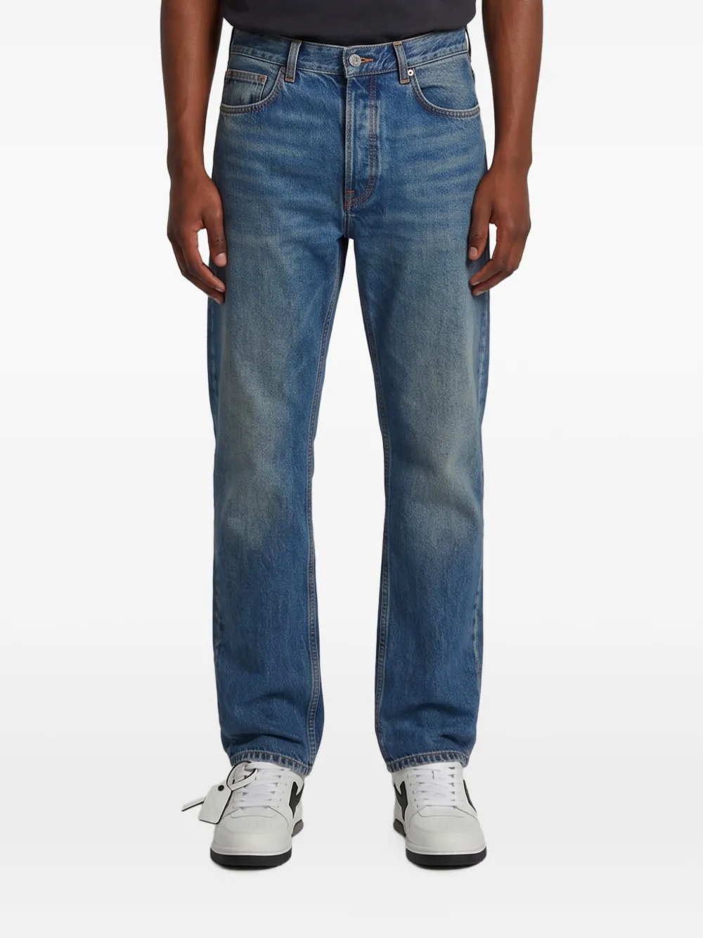 Off-White half Arrow slim-fit jeans Blauw