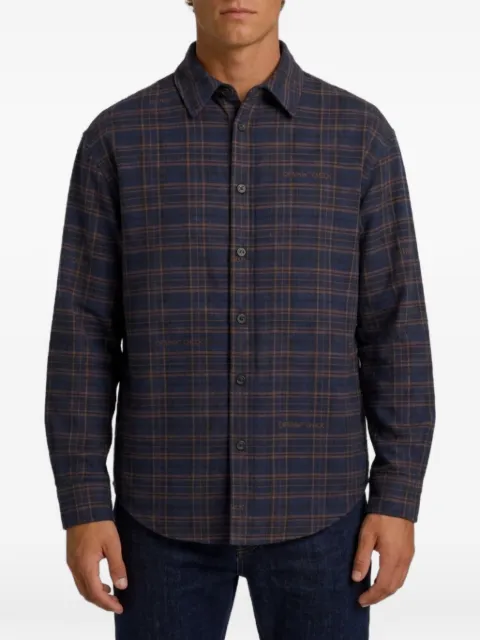 Off-White checked padded overshirt