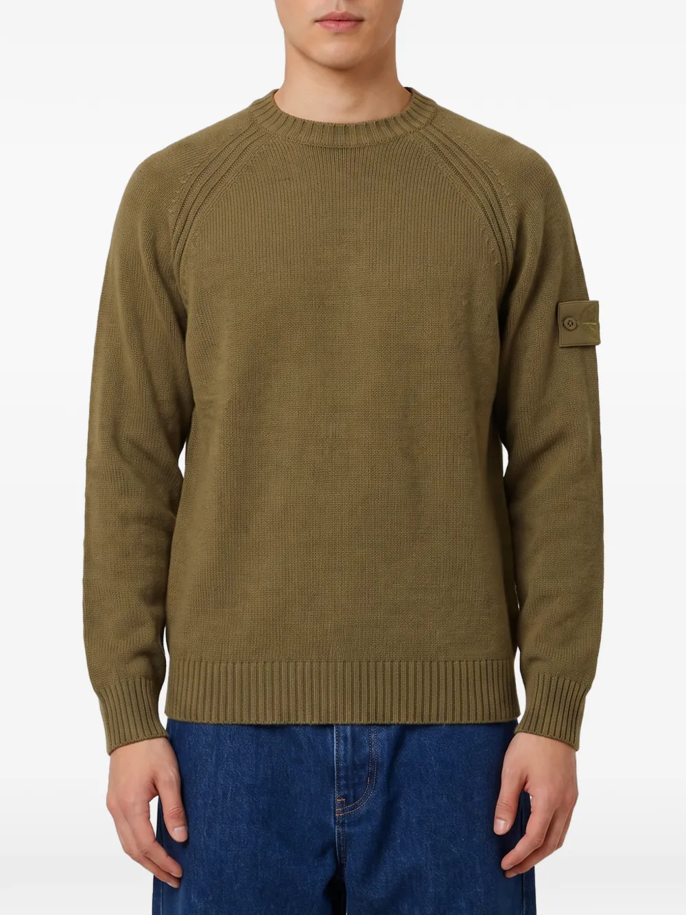 Stone Island ribbed-knit sweater - Verde