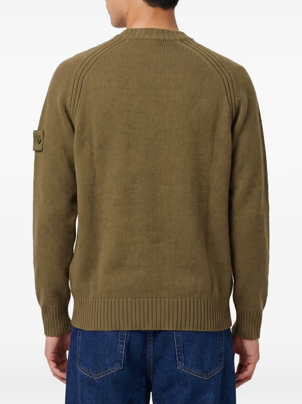 Stone Island Ribgebreide trui Groen