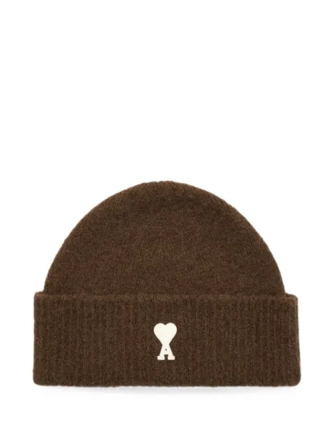 AMI Paris Ami de Coeur alpaca beanie hat