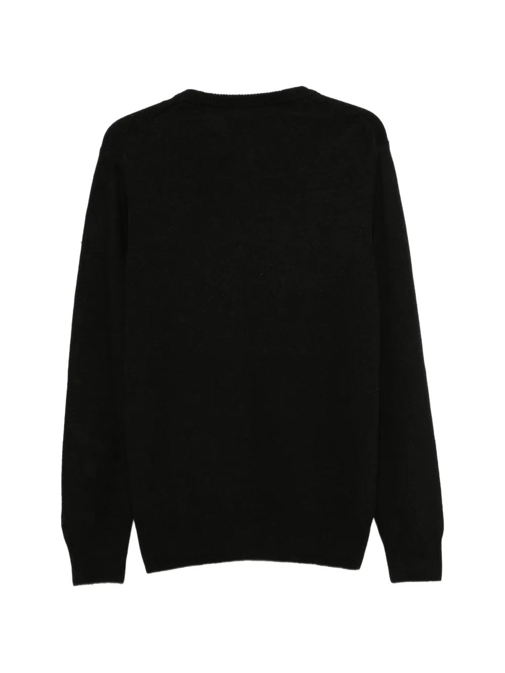MC2 Saint Barth Heron trui met tekst-intarsia Zwart