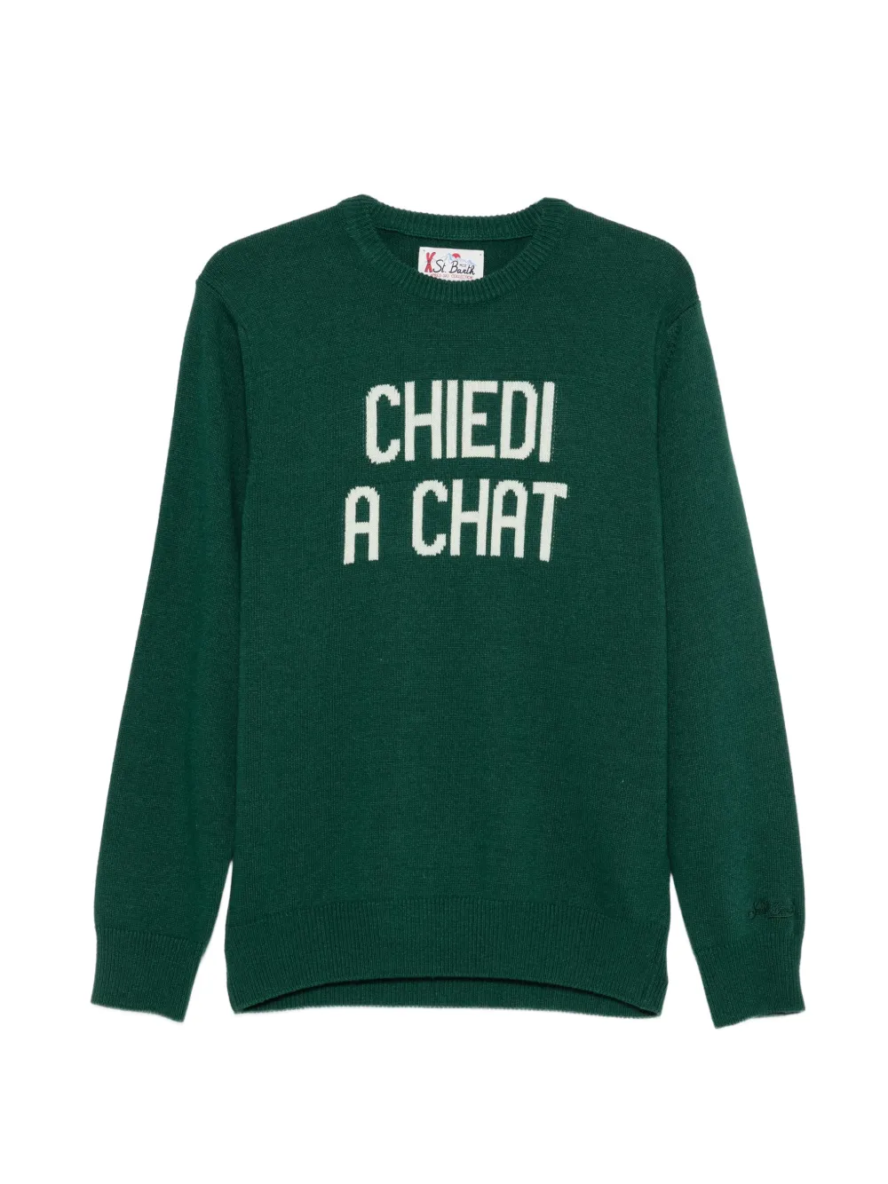 MC2 Saint Barth Heron intarsia-knit sweater Groen